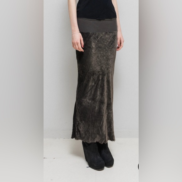 Rick Owens Dresses & Skirts - AUTHENTIC RICK OWENS MOOG F/W 2005 RIBBED WAIST BIAS-CUT MIDI SKIRT